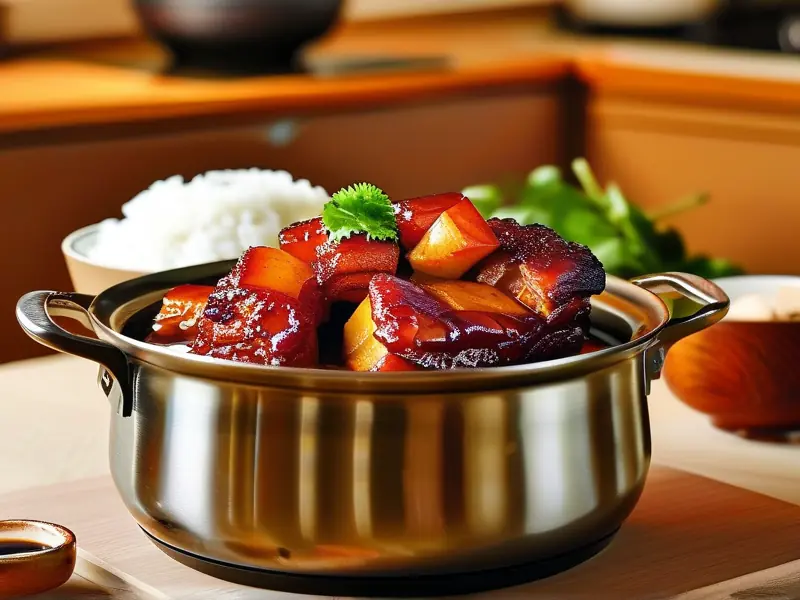 米酒红烧肉成品图