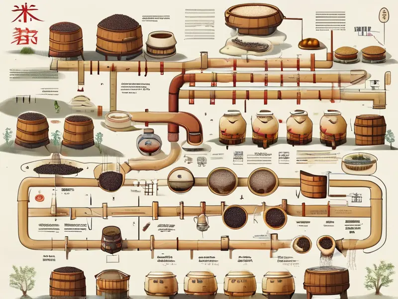 米酒酿造工艺流程图：从选米到发酵的完整步骤图解