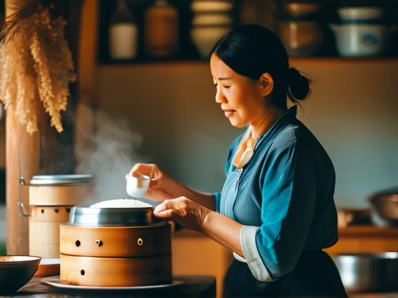 家庭制作米酒的准备过程