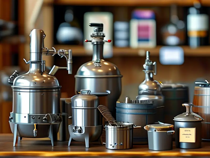 多种小型酿酒设备展示及价格对比