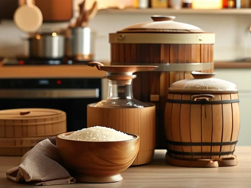 家用米酒酿酒设备套装及成品展示