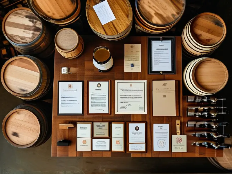 酿酒所需手续证件与设备实景展示图