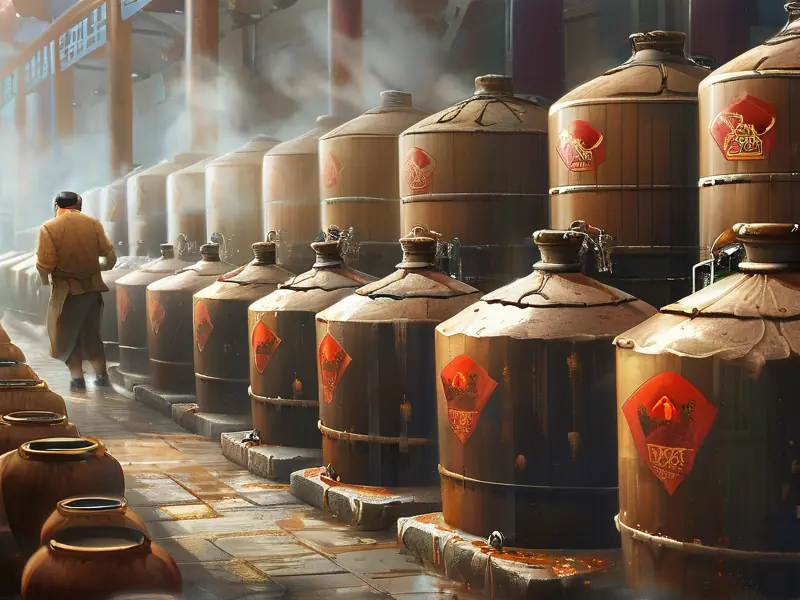 牛栏山酒厂传统酿酒工艺现场实拍