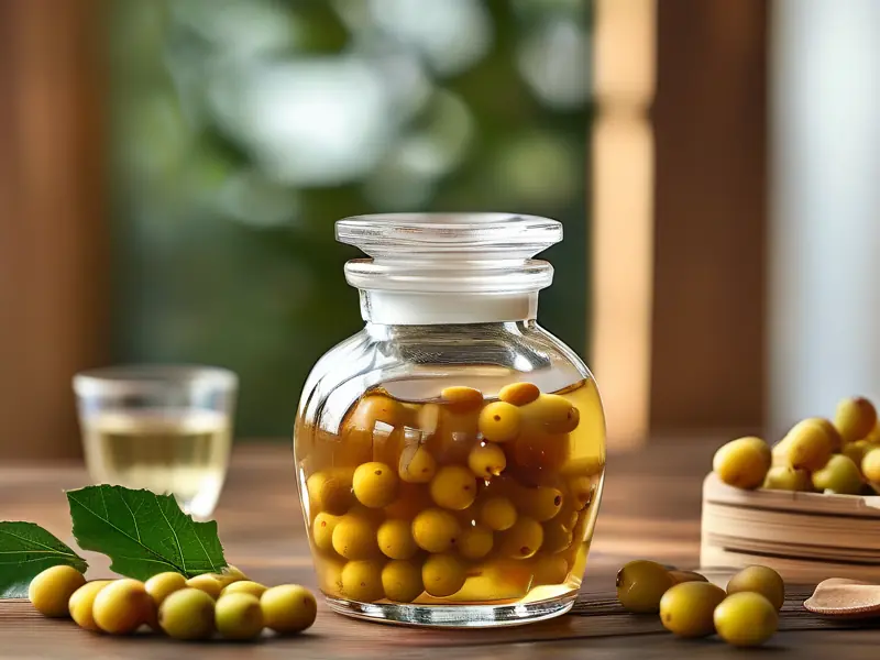 女贞子泡酒的制作过程展示