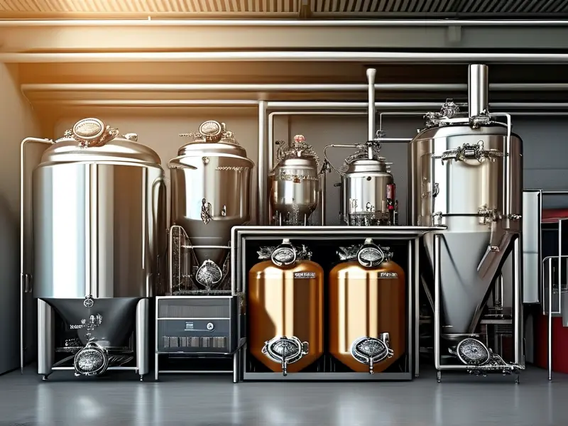 啤酒酿造必备设备展示图