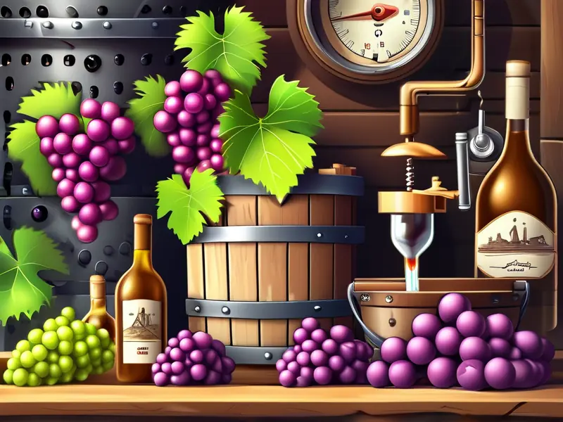 家庭自酿葡萄酒过程展示