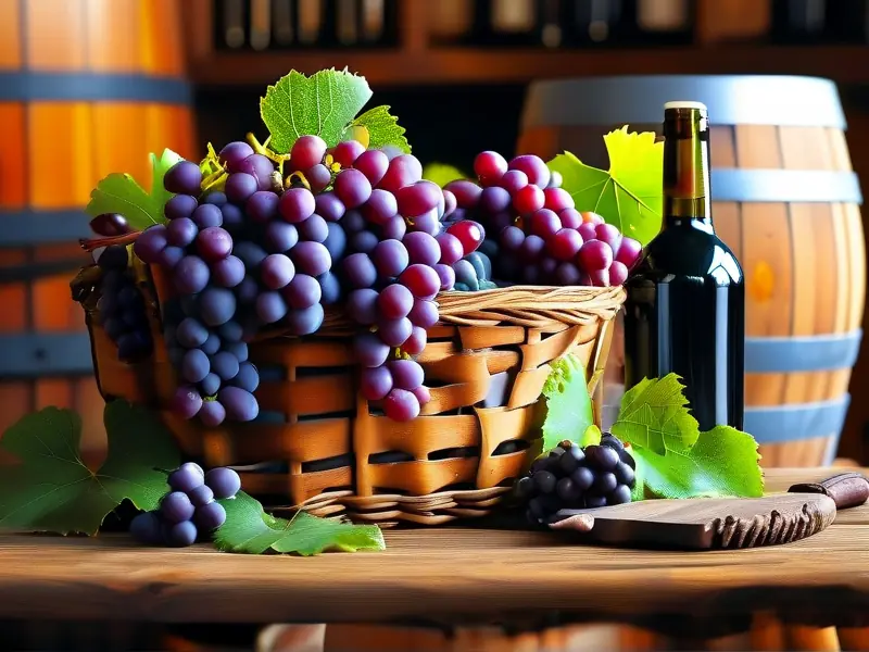 葡萄酒酿制所需材料和工具展示