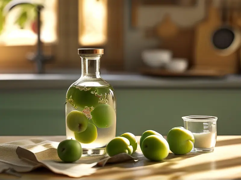 青梅泡酒原料准备