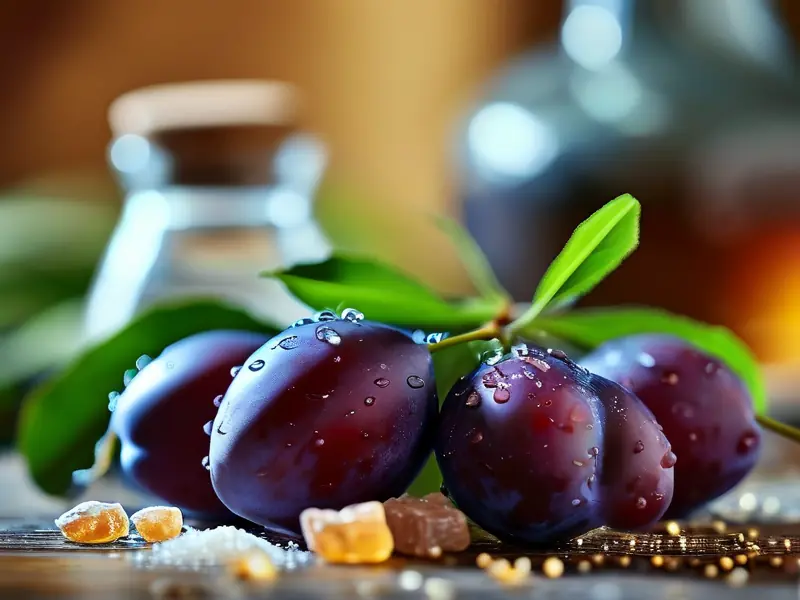 新鲜青梅与酿酒原料准备过程实拍