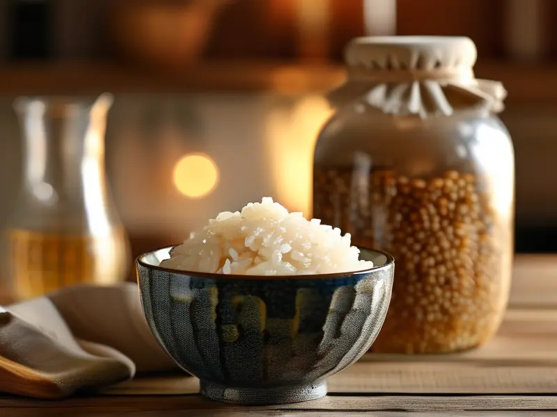 家庭自制米酒的成品展示