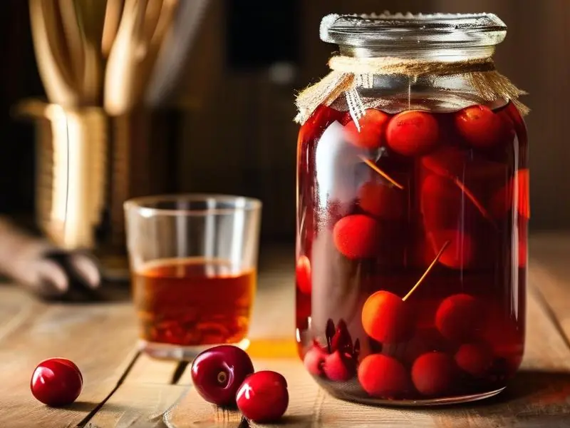 家庭自酿樱桃酒原料与器具实拍图