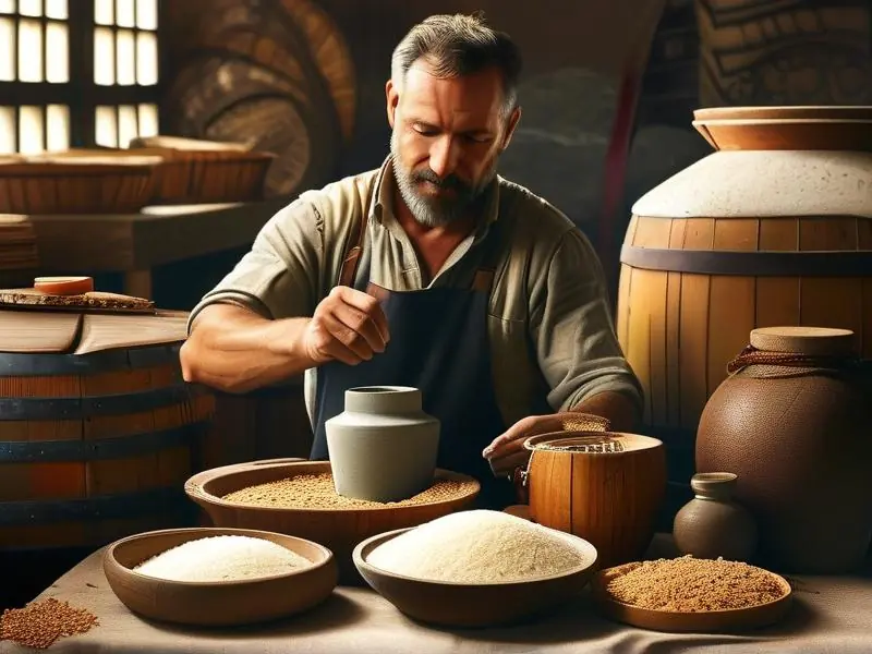 手工制作白酒曲的详细过程展示