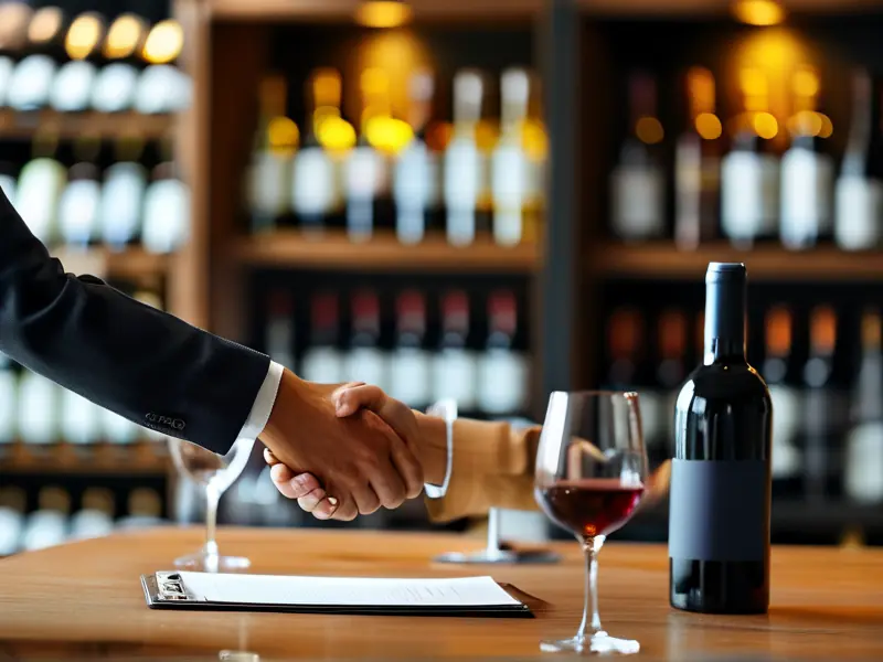 酒类代理商签约场景
