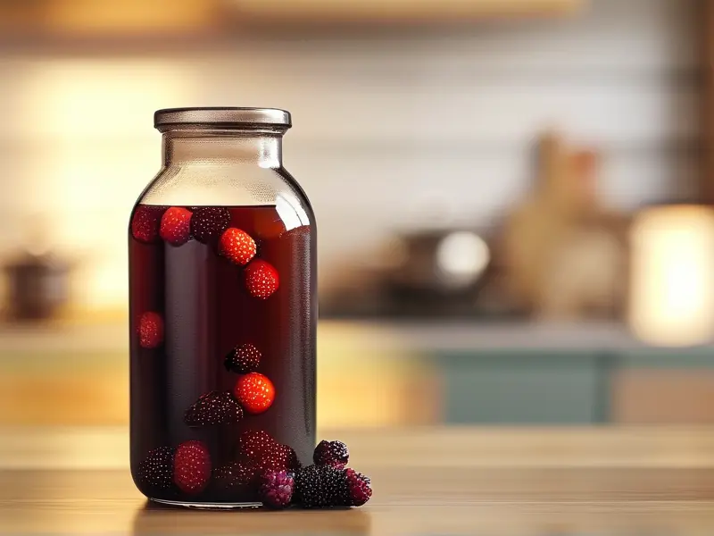 桑葚泡酒制作过程实拍图