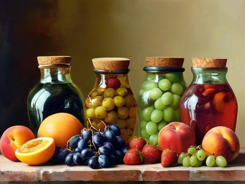 水果酒制作前后对比图