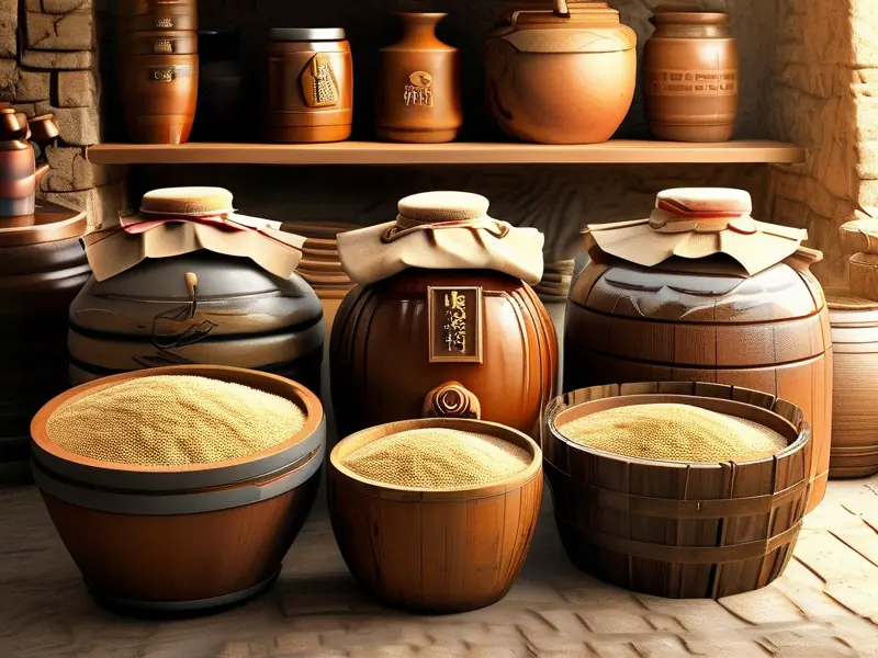 传统黍米酒酿造工艺展示