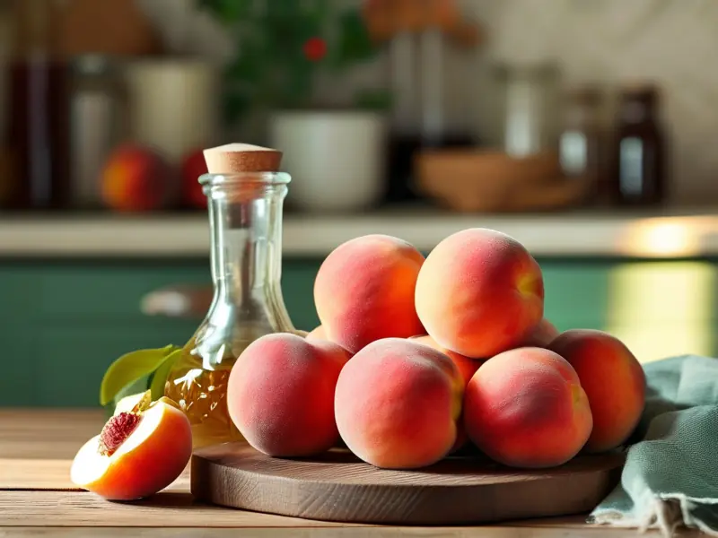 桃子酿酒材料准备