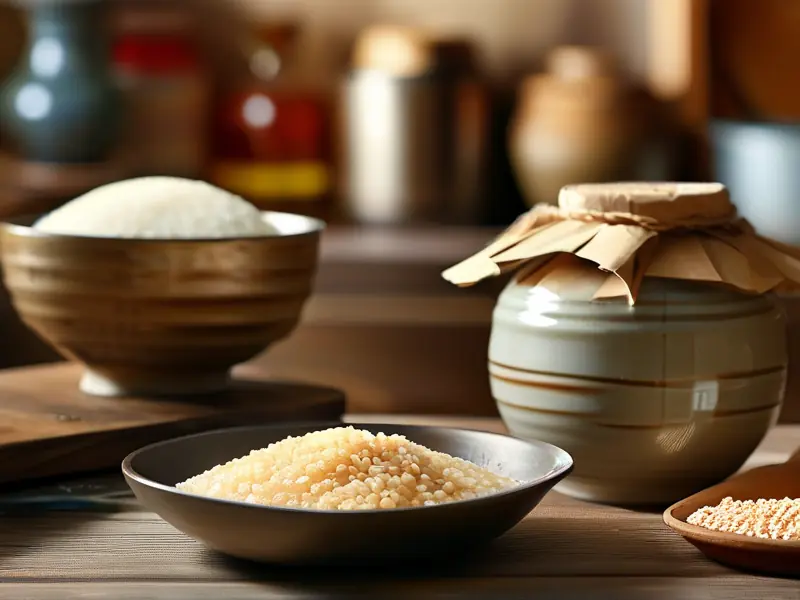 家庭自制甜白酒成品展示