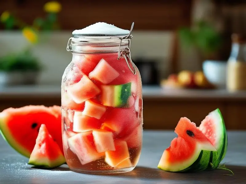 家庭自制西瓜酒发酵过程