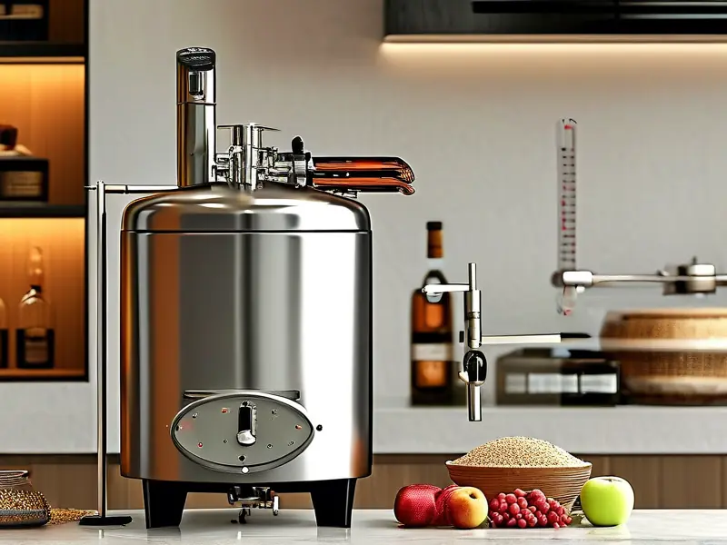 小型家用酿酒设备实景展示图