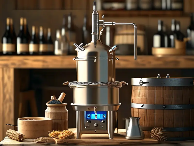 家用小型酿酒蒸馏设备实景展示