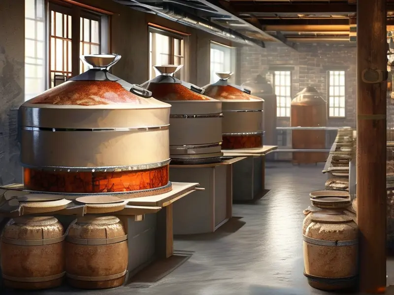 小曲固态法白酒传统酿造工艺现场