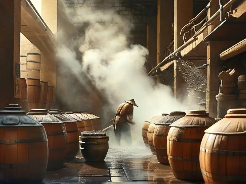 洋河酒传统酿酒工艺现场实拍