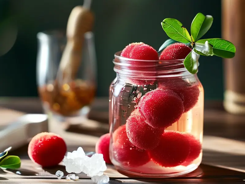 家庭自制杨梅酒原料准备过程实拍图