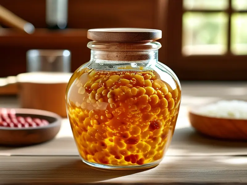 液态大米酒发酵过程实拍图