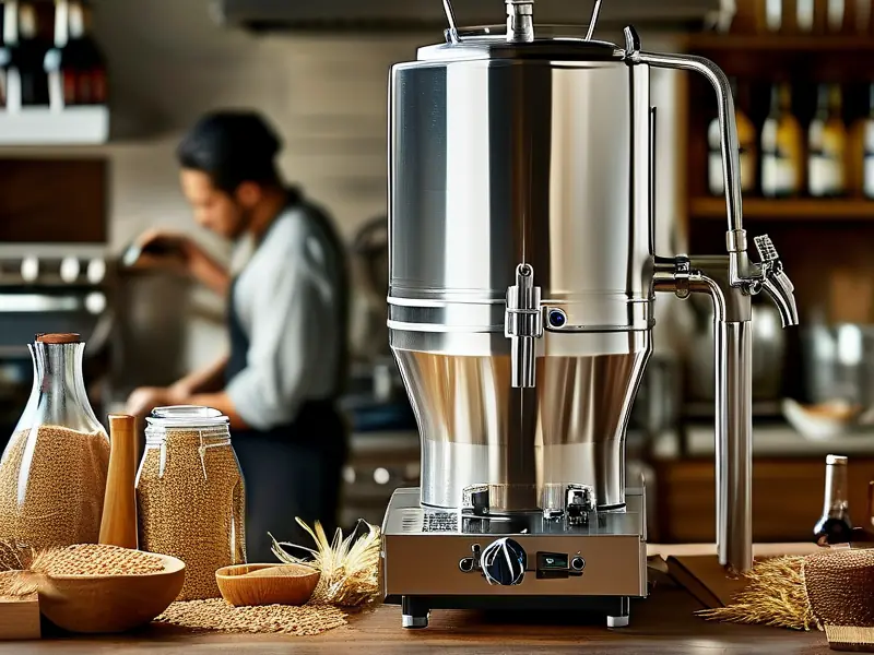 液化气酿酒设备在厨房中的使用场景