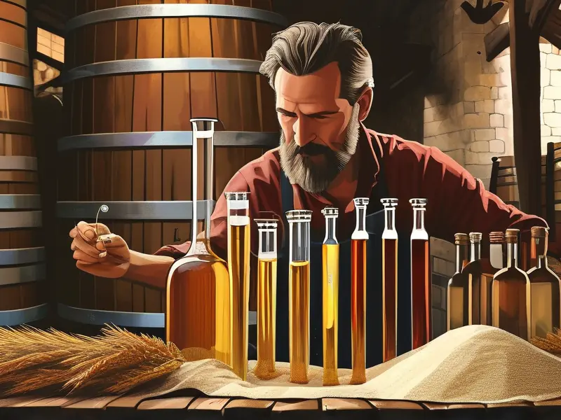 粮食与成品酒的产量对比示意图