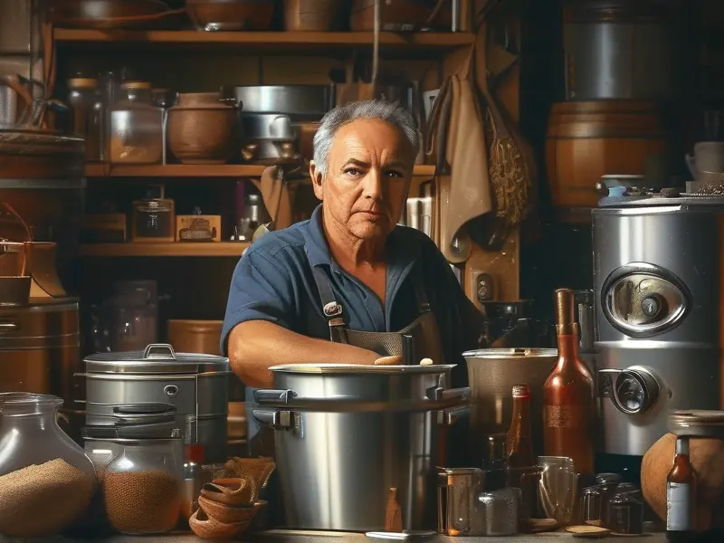 在家酿酒白酒的实操场景