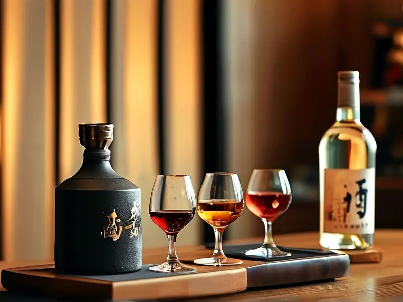 专业品酒师品鉴白酒的场景