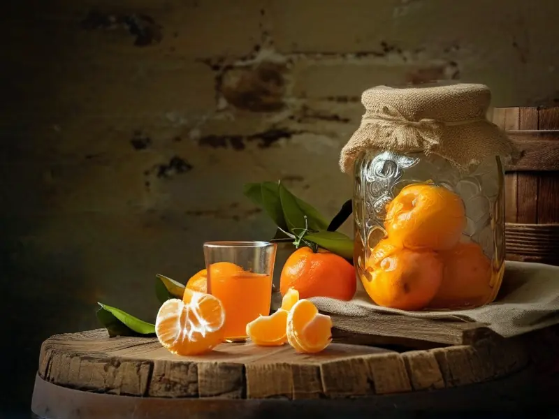 家庭自制橘子酒的制作过程