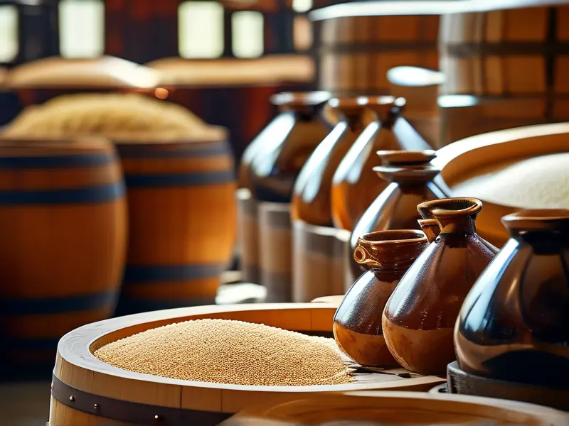 蒸馏酒与酿造酒生产工艺对比示意图
