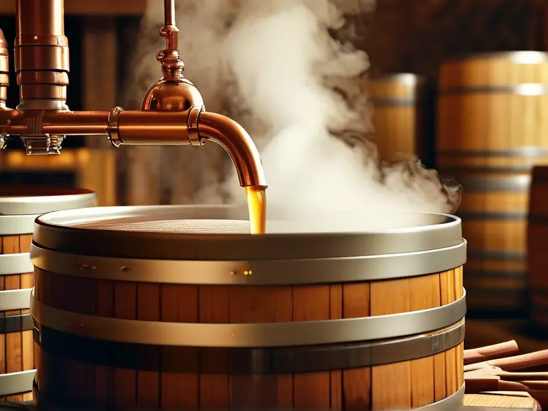 传统蒸酒设备工作过程实拍图