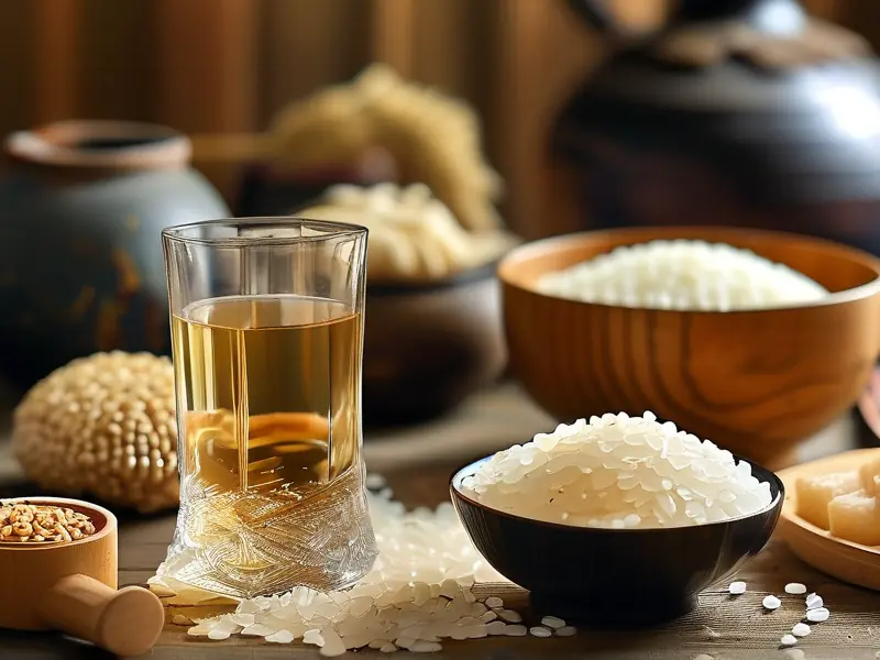 正宗自酿米酒成品展示