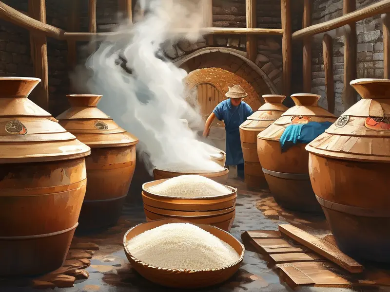 珍酒传统酿造工艺现场展示