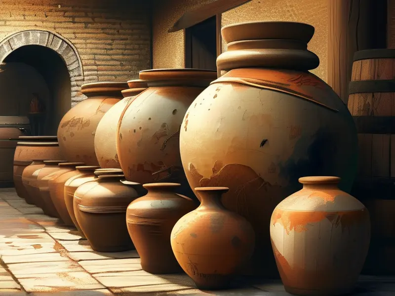 古代中国酿酒场景展示传统酿酒工艺