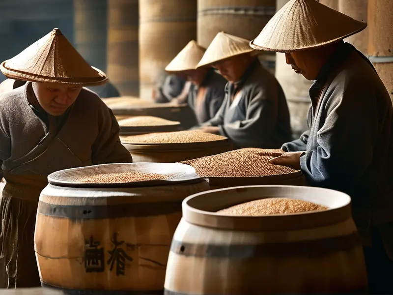 中国传统白酒酿造工艺现场展示