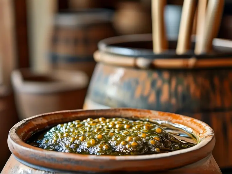 传统酒饭发酵过程实拍图