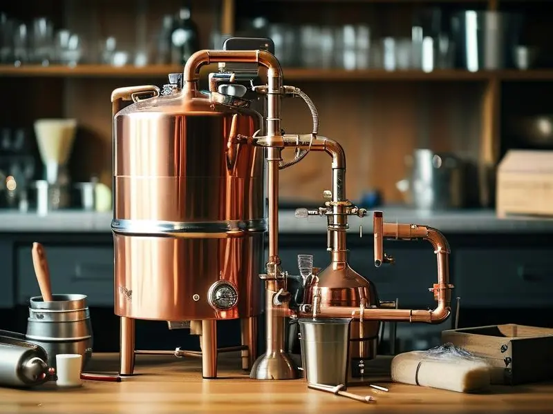 家庭自制酿酒设备组装过程实拍