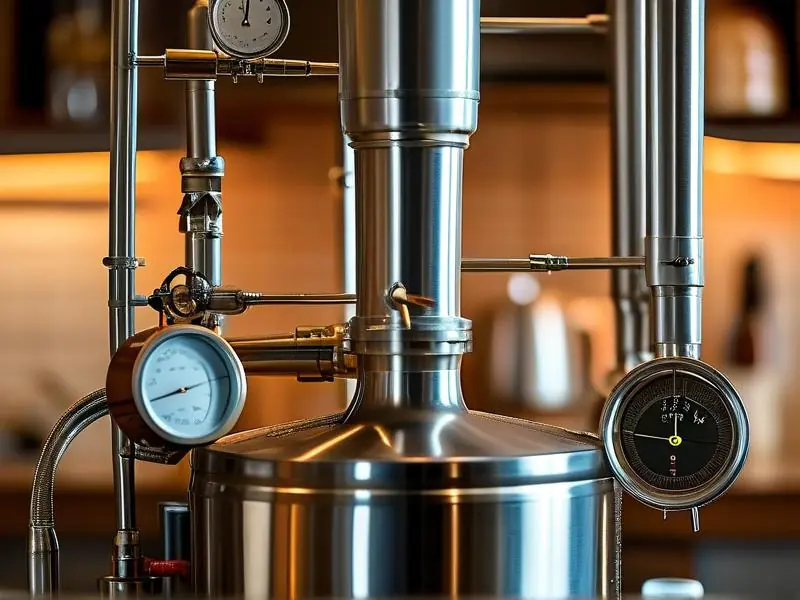 家庭自制酿酒机工作场景实拍图