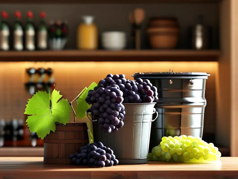 家庭自酿葡萄酒制作过程实拍