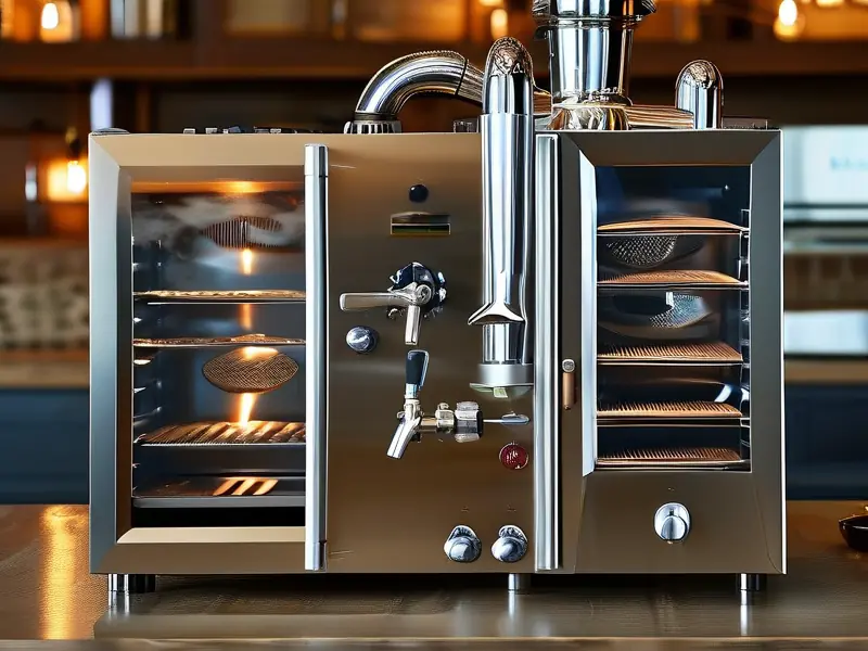 最新款不锈钢烤酒设备工作实景图