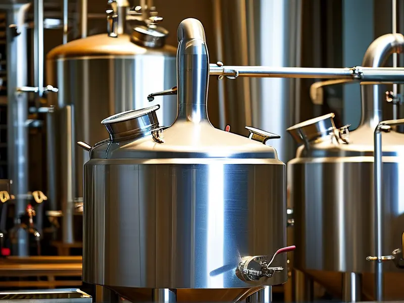 100斤容量不锈钢酿酒设备实际操作场景