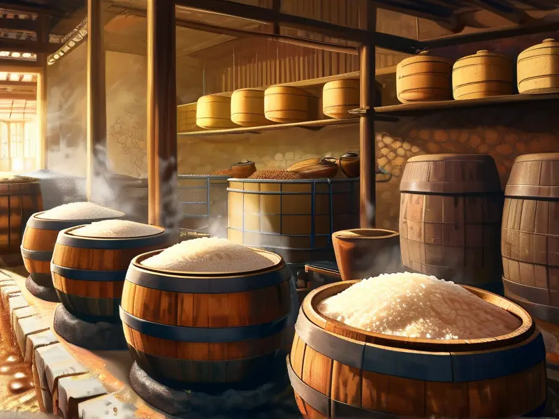 50度糯米烧酒传统酿造工艺现场实拍