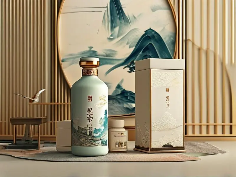 白酒包装设计案例展示：传统纹样与现代工艺结合的创意方案