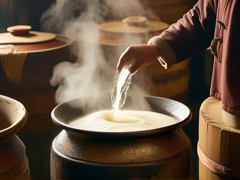 传统白酒酿造工艺现场实拍