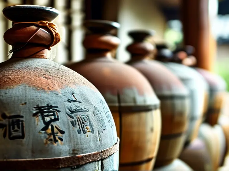 不同年份窖藏白酒对比展示